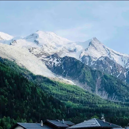 Mont Blanc 25, Vue Mont Blanc, Balcon, Parking 公寓 霞慕尼